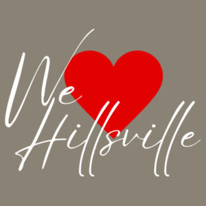 Unisex Tshirt - We Love Hillsville - Design #1 Design