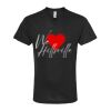 Unisex Poly-Rich V-Neck T-Shirt Thumbnail
